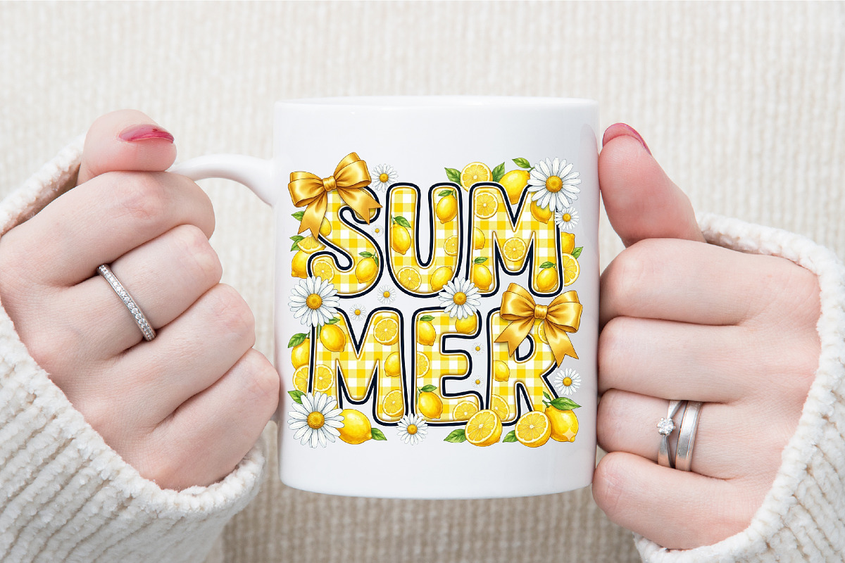 Lemon Summer Coquette PNG, a Seasonal Illustration by Sublimation Artist (Photo 7 of 9)