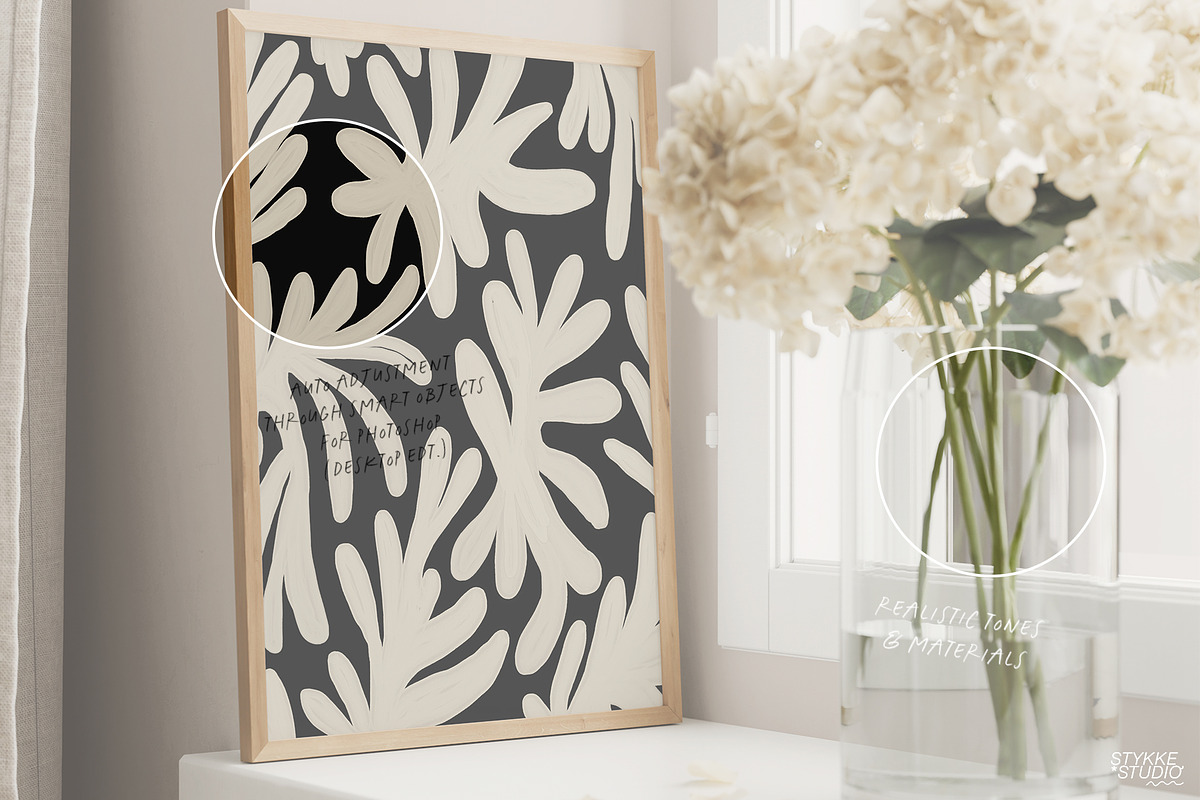 HAVEN & RÊVERIE | art & frame mockup, a Household Mockup by Stykke Studio (Photo 9 of 15)