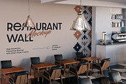 Restaurant Wall Mockup, an Advertising Mockup by Rahardi Creative (Thumbnail 3 of 4)