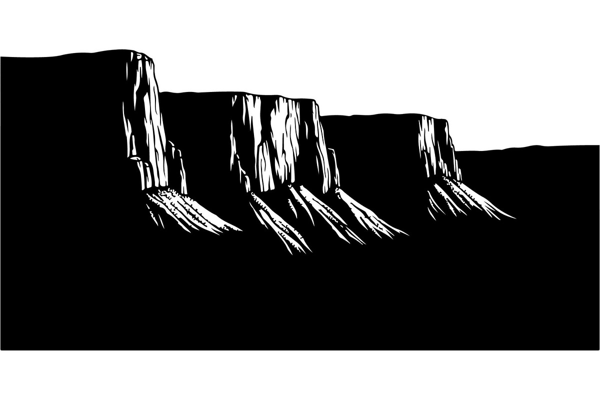 Cliff Landscape Silhouette, an Object Graphic by Creativeshirt (Photo 14 of 20)