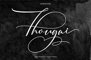 Thougai, a Script Font by danti (Thumbnail 1 of 8)