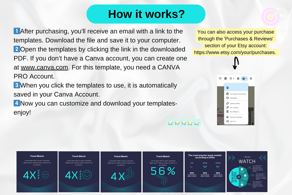 Infographic Instagram Canva Template, a Social Media Template by GrowthHackingStudio (Photo 4 of 9)