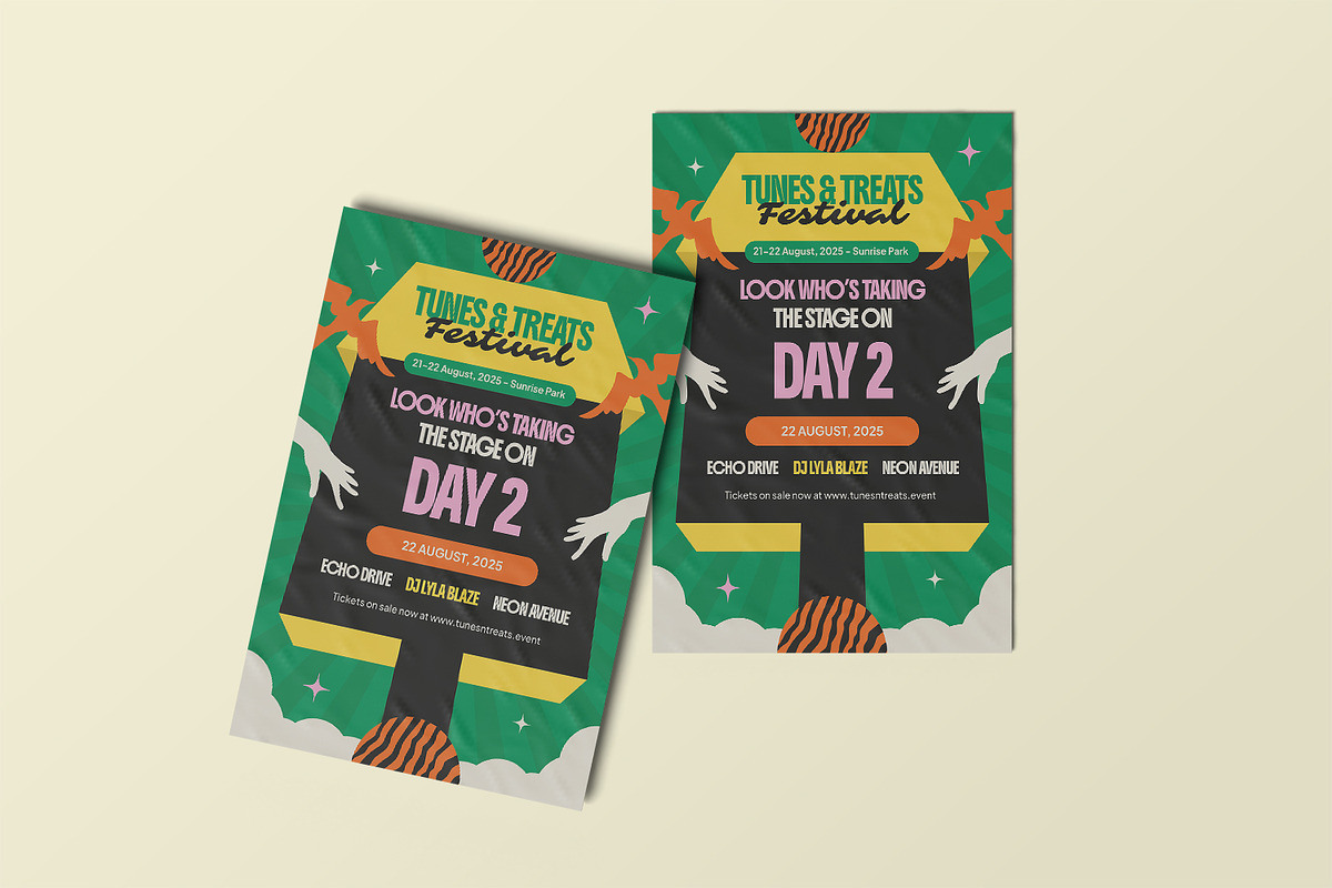 Tunes Treats Fest - Poster Template, a Poster Template by StreaksideStd (Photo 3 of 3)
