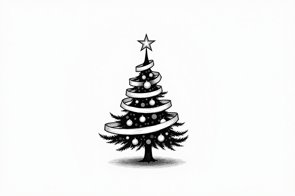 Holiday Window Christmas Tree Bundle, an Illustration by Amazin_art (Photo 8 of 21)