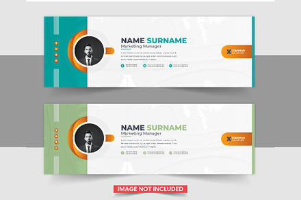 Email Signature template design, a Stationery Template by Pavel_design