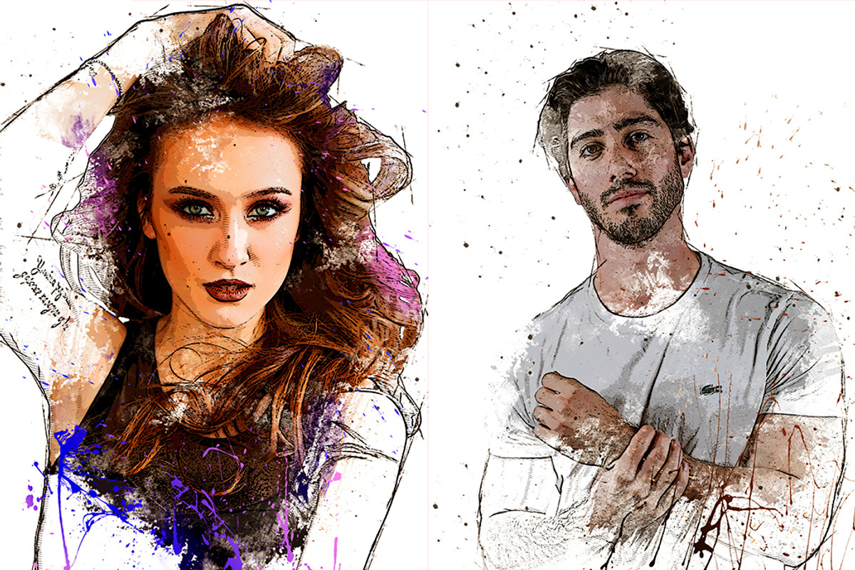 Stylish Art Photoshop Action, an Action Add-On by Grishka89 (Photo 5 of 5)