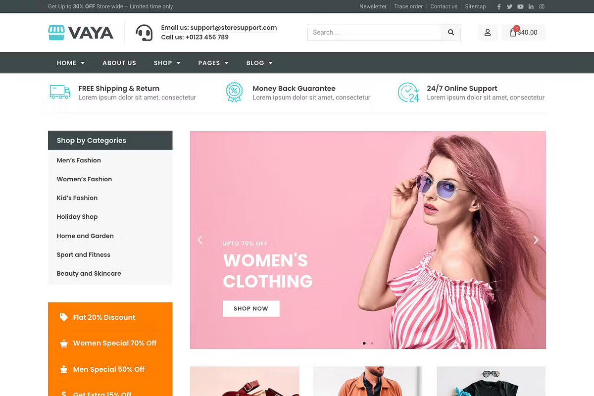 WooCommerce Elementor Template Kit, an UI Kit Template by UInstrument (Photo 2 of 9)
