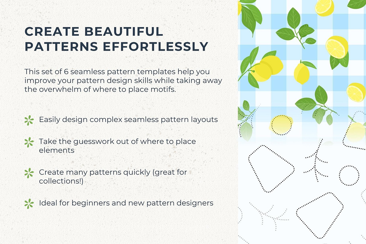 6 Seamless Pattern Templates (Vol 2), a Pattern Graphic by Fern & Quill (Photo 8 of 12)
