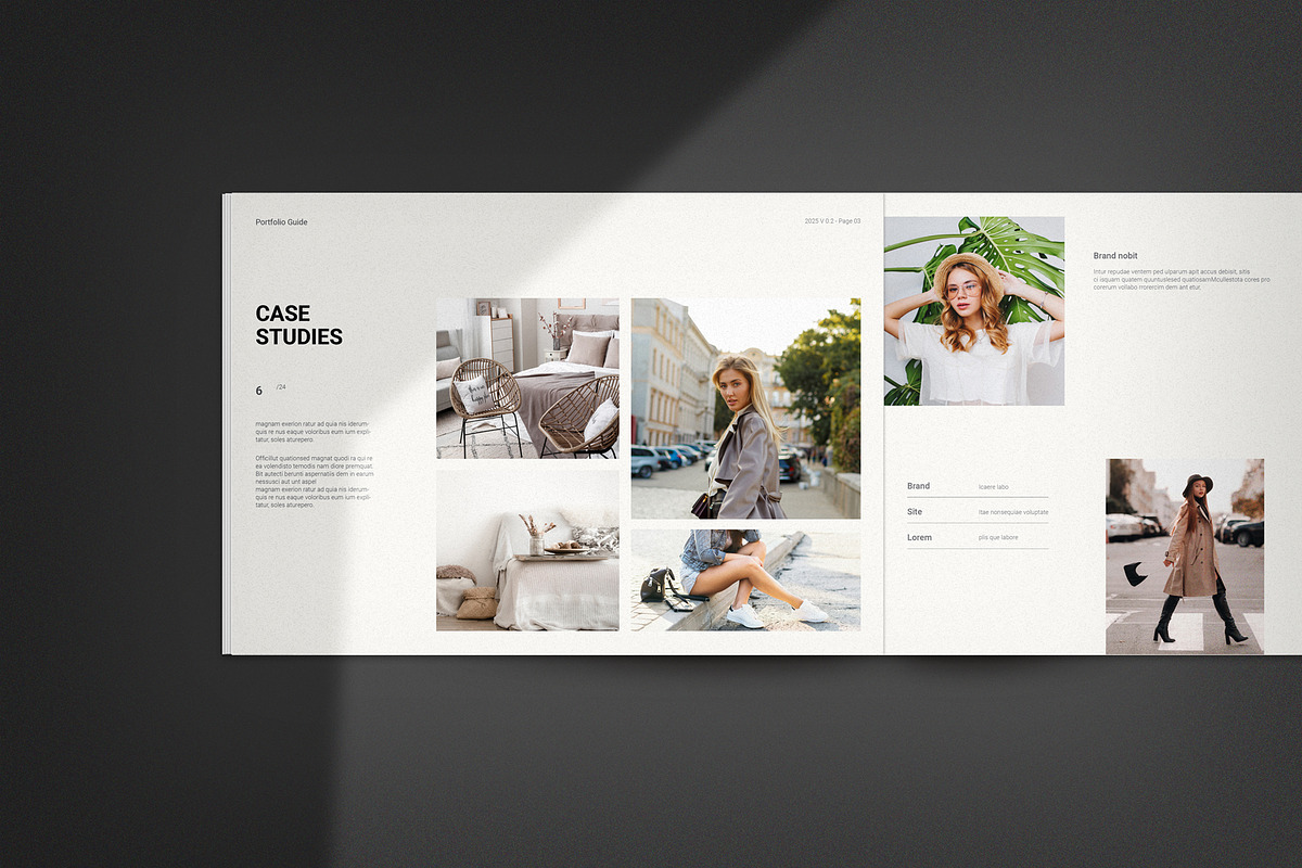Work Portfolio Template, a Brochure Template by metastudio38 (Photo 3 of 7)