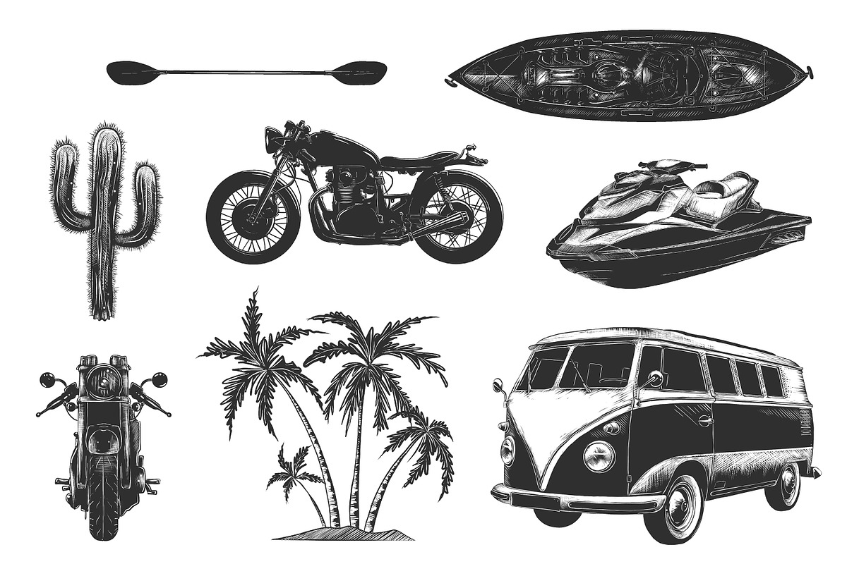 Travel and adventure bundle, a Decorative Illustration by Akimo Mia (Photo 5 of 15)