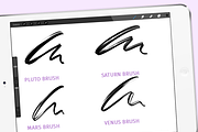 Planet Brushpack for Procreate, a Brush Add-On by Studio FabianFischer (Thumbnail 3 of 7)