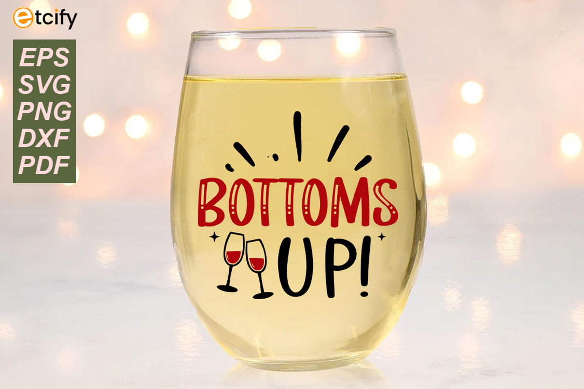 Funny Christmas Wine Glass SVG Bundl, a Pattern Graphic by Etcify (Photo 3 of 4)