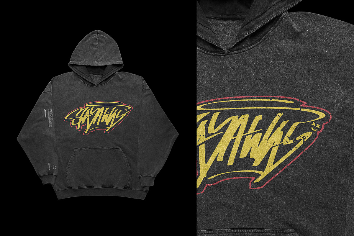 Vintage Oversized Hoodie Mockup, a Hoody Mockup by Mad Supply (Photo 6 of 6)