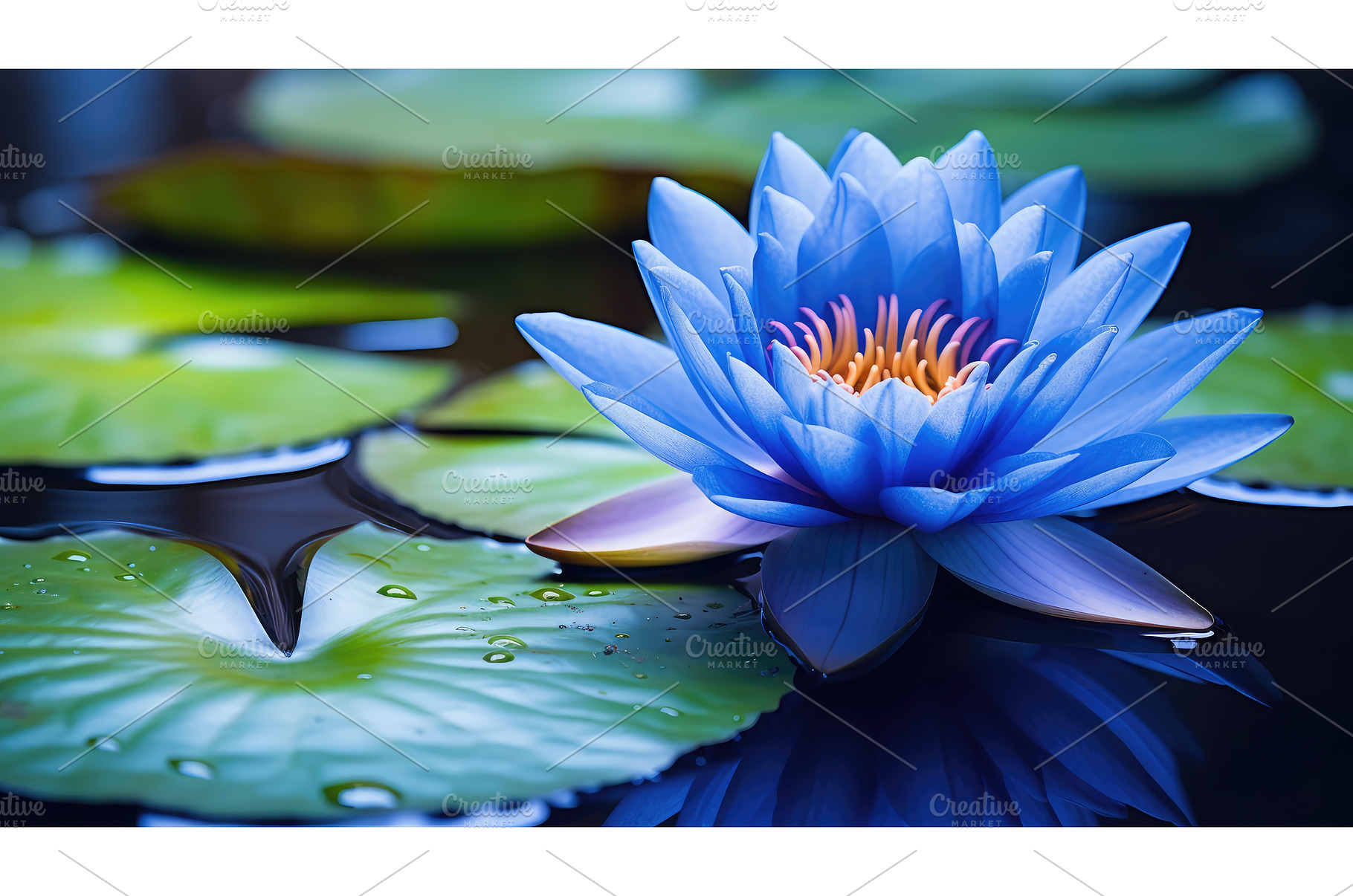 vibrant blue flower background ai, a Nature Photo by pikepicture