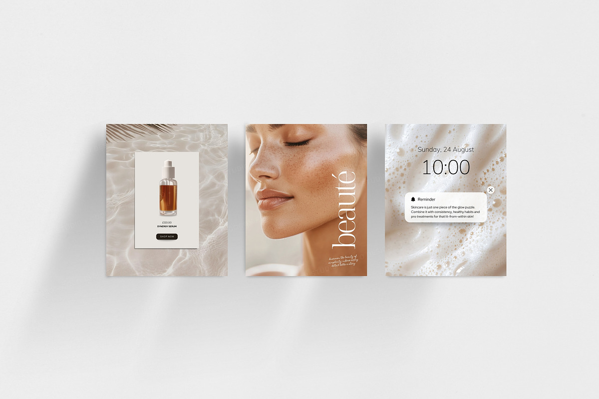 300 Skincare Instagram Templates, a Social Media Template by COCO Designs (Photo 3 of 19)