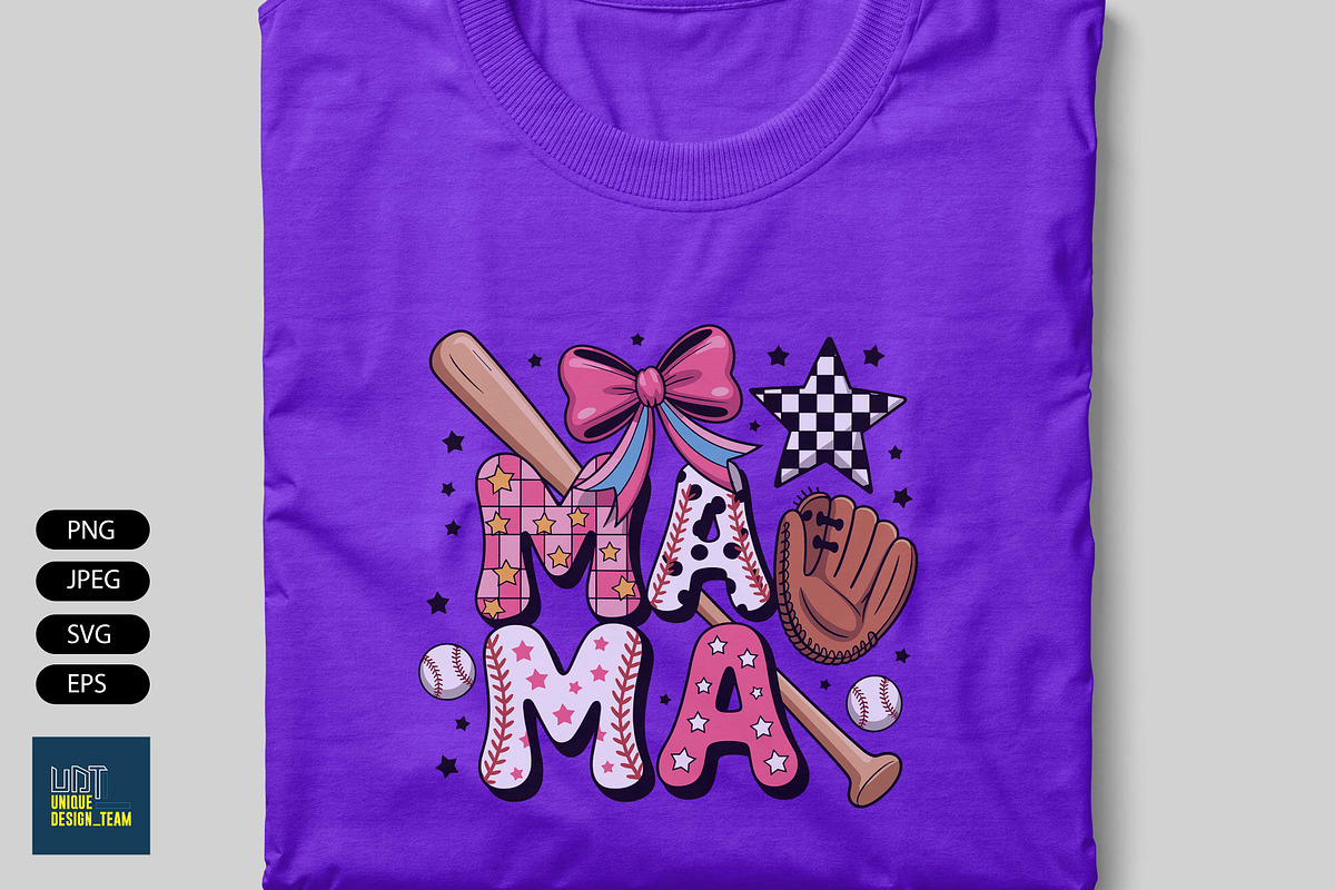 Baseball Mama Coquette Png, a Sport Illustration by Unique Design Team (Photo 3 of 7)