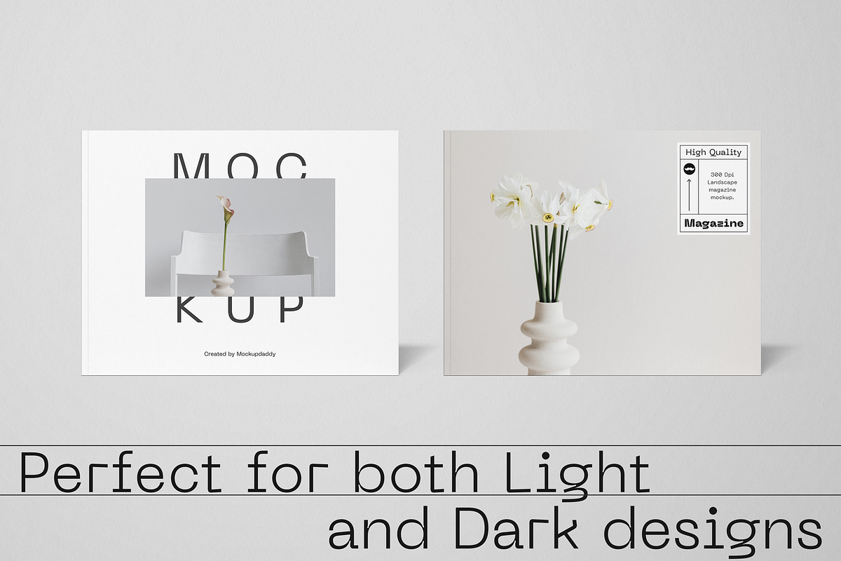 Landscape Magazine Mockup – US Size, a Books & Magazine Mockup by Mockupdaddy (Photo 2 of 10)