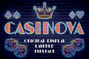 Casinova Layered Font, a Symbol Font by VozzyStock (Thumbnail 1 of 6)