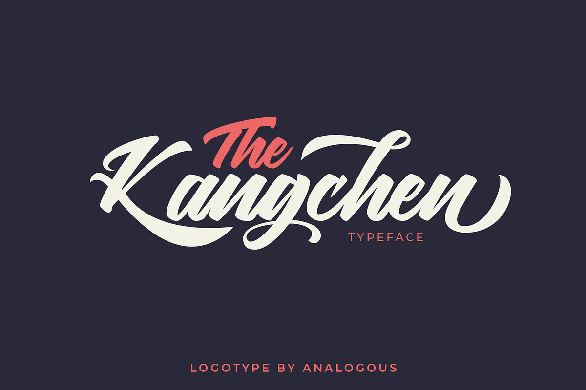 Kangchen, a Script Font by Analogous (Photo 1 of 12)