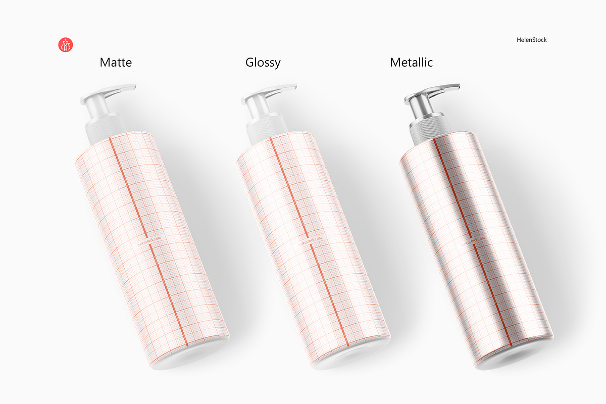 Soap Bottle Mockup - Halfside View, a Pens & Pencil Mockup by HelenStock (Photo 3 of 8)