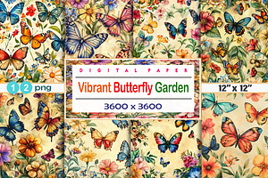 Vibrant Butterfly Garden