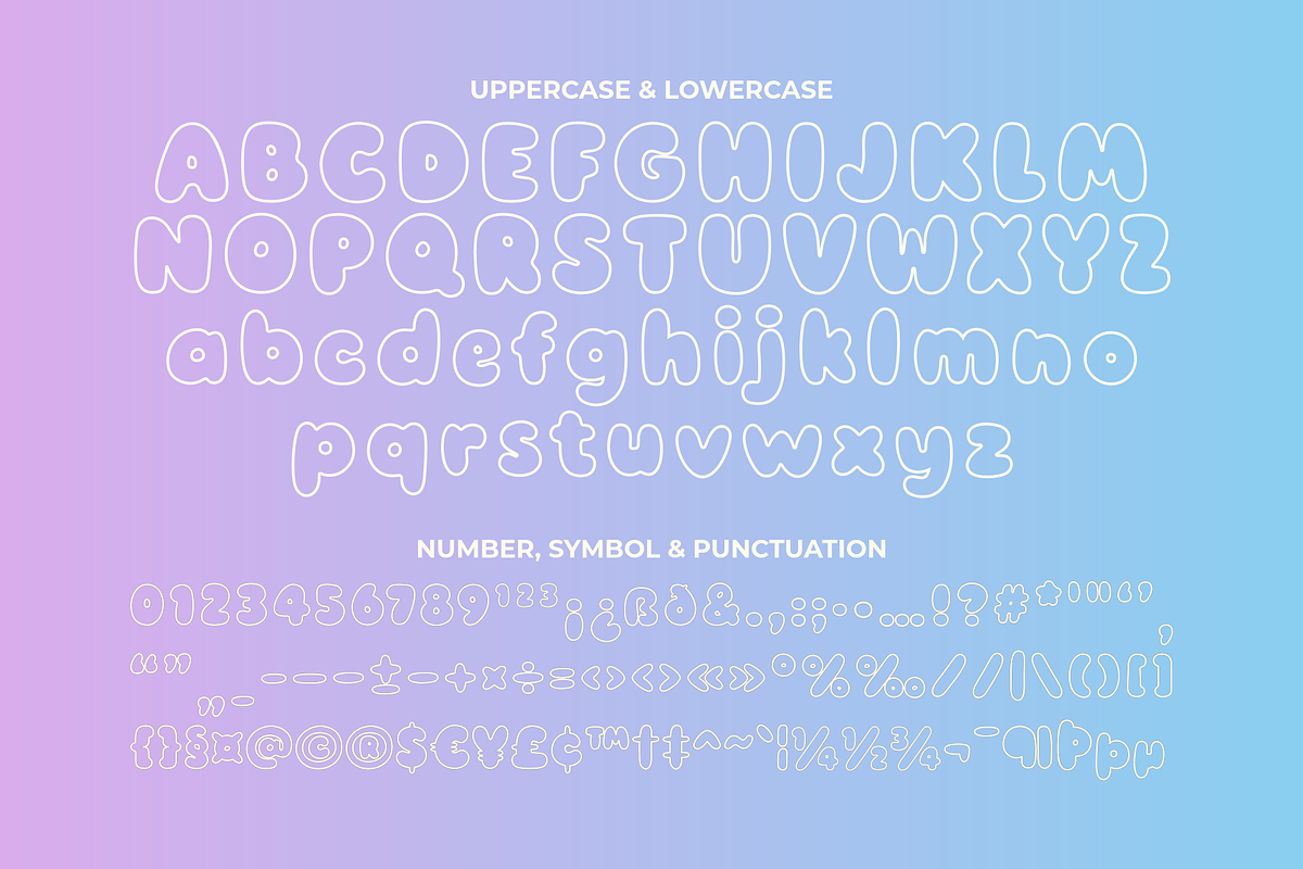 Gummy Loops - A Bubbly Display Font, a Handwritten Font by Ainun Jinan (Photo 13 of 13)