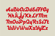 Pin up font and illustration, a Font by Gleb Guralnyk (Thumbnail 2 of 4)