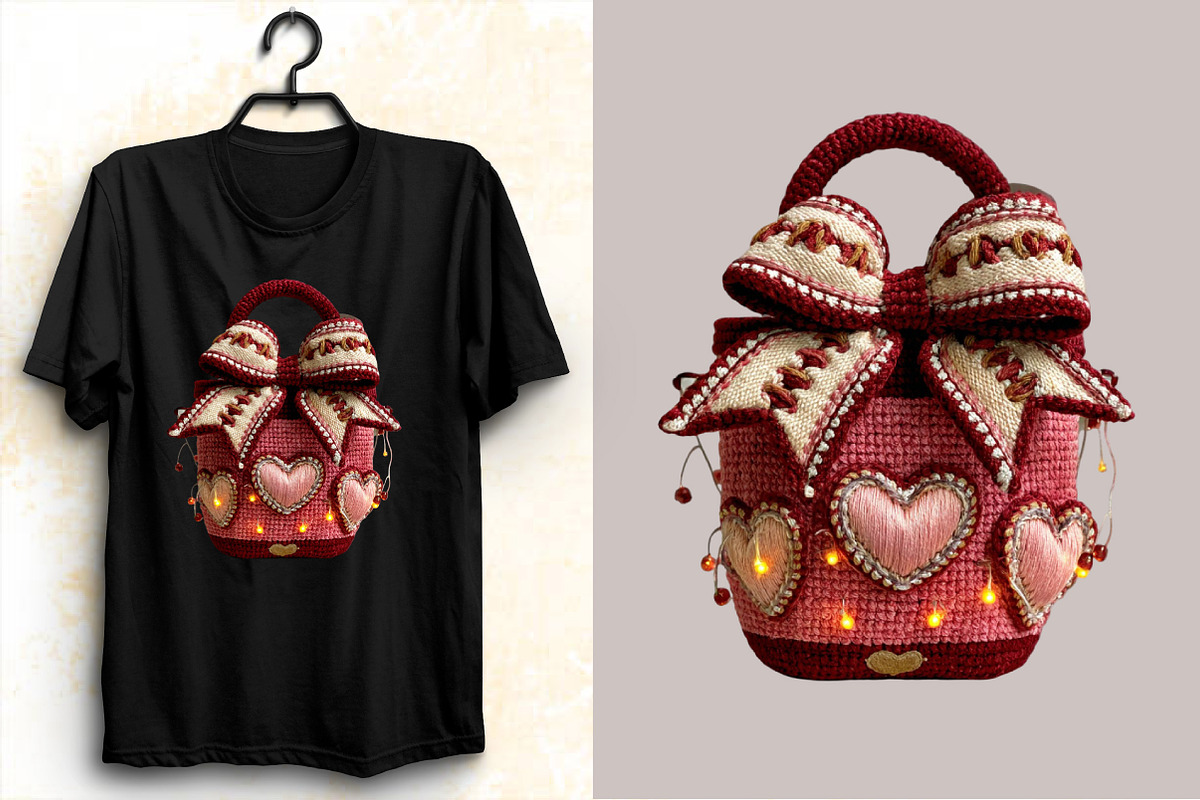 Faux Crochet Valentine Png Clipart, an Illustration by SVGArt (Photo 2 of 8)