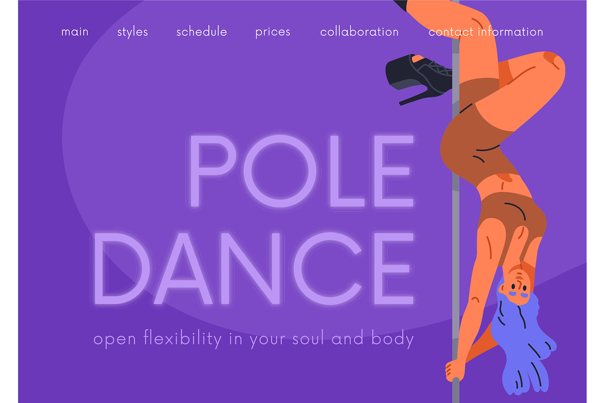 Pole dance classes, web backgrounds, a Background Graphic by Good Studio (Photo 5 of 9)