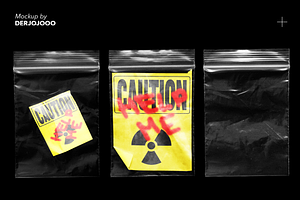 3 Plastic Bag Mockups