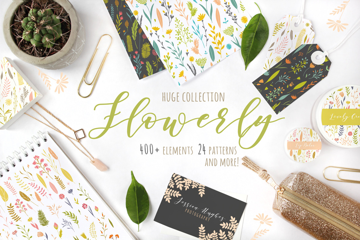 Flowerly Collection, a Decorative Illustration by eclosque (Photo 1 of 11)