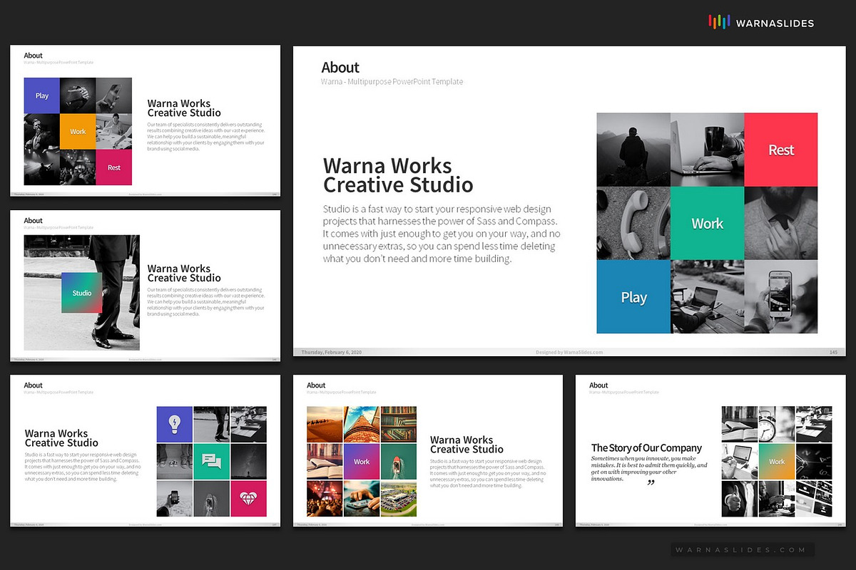 Company Profile PowerPoint Templates, a Presentation Template by Warna Works (Photo 26 of 36)