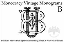 Vintage Monograms B