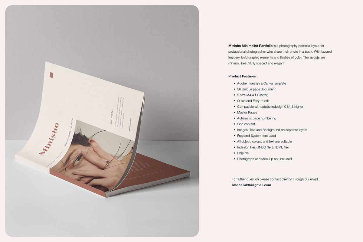 Canva Minimalist Portfolio | Minisho, a Magazine Template by BlancaLab Studio (Photo 3 of 9)