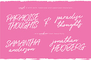 Paradise Thoughts Typeface, a Script Font by Mats-Peter Forss (Thumbnail 8 of 9)