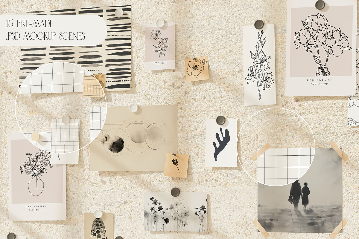 AESTHETIC MOODBOARD | mockup kit, a Product Mockup by yuliyuri.studio (Photo 3 of 15)