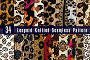 Leopard Knitted Seamless Pattern, a Pattern Graphic by CreationArt (Thumbnail 1 of 7)