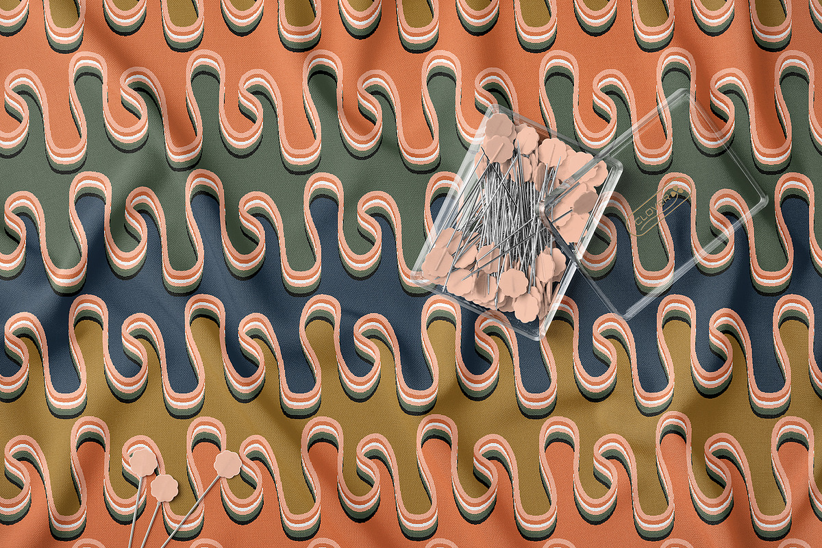 Modern Liquid Geometric Pattern, a Pattern Graphic by StudioGlouna (Photo 4 of 9)