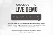 Tattoo Artist Website for Wix, a Shopify Template by Parrot Designs (Thumbnail 4 of 4)