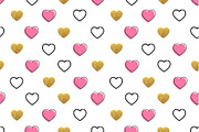 Handdrawn Heart Shape Pattern, a Pattern Graphic by Black White Mouse Design (Thumbnail 3 of 3)