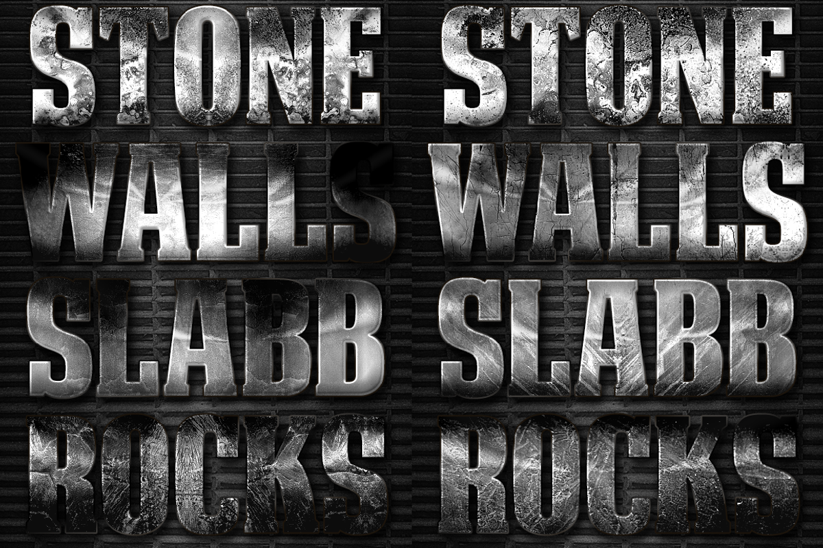 32 Extreme Stone Layer Styles 2, a Layer Style Add-On by DesignFathoms (Photo 1 of 2)
