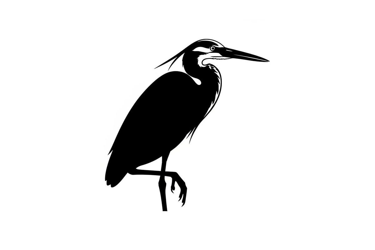 50 Heron Crane Silhouette Bundle, an Illustration by Amazin_art (Photo 29 of 39)