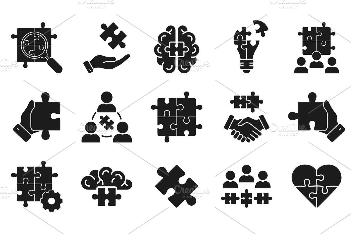 Team Connection, Communication Icons, an Object Illustration by Gentle Studio