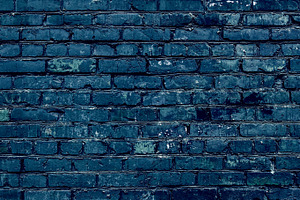 Blue brick wall texture. Background