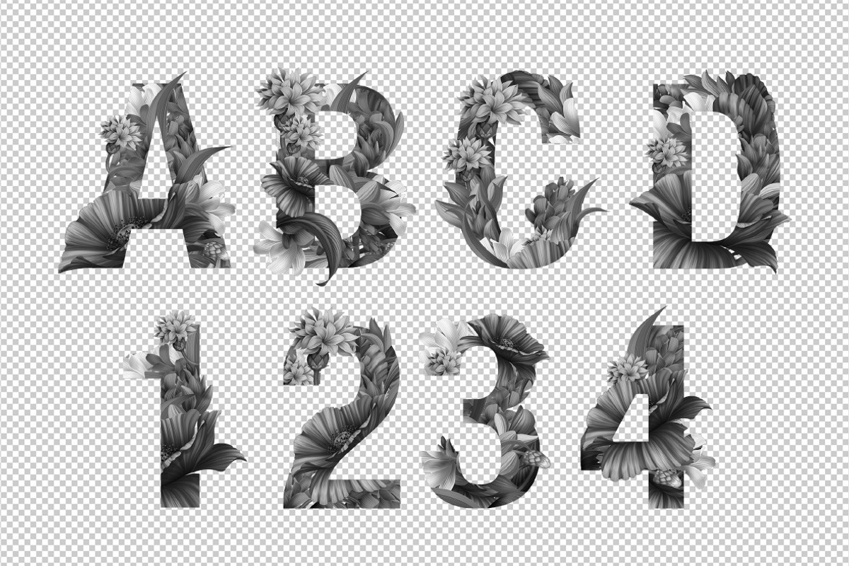 Wacomka Flowers Font, a Font by Handmadefont (Photo 10 of 10)