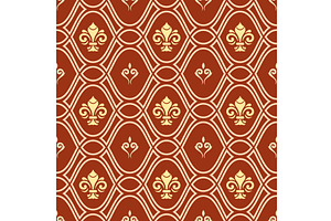 Seamless Pattern. Royal Lilies, a Pattern Graphic by FineArtStudio