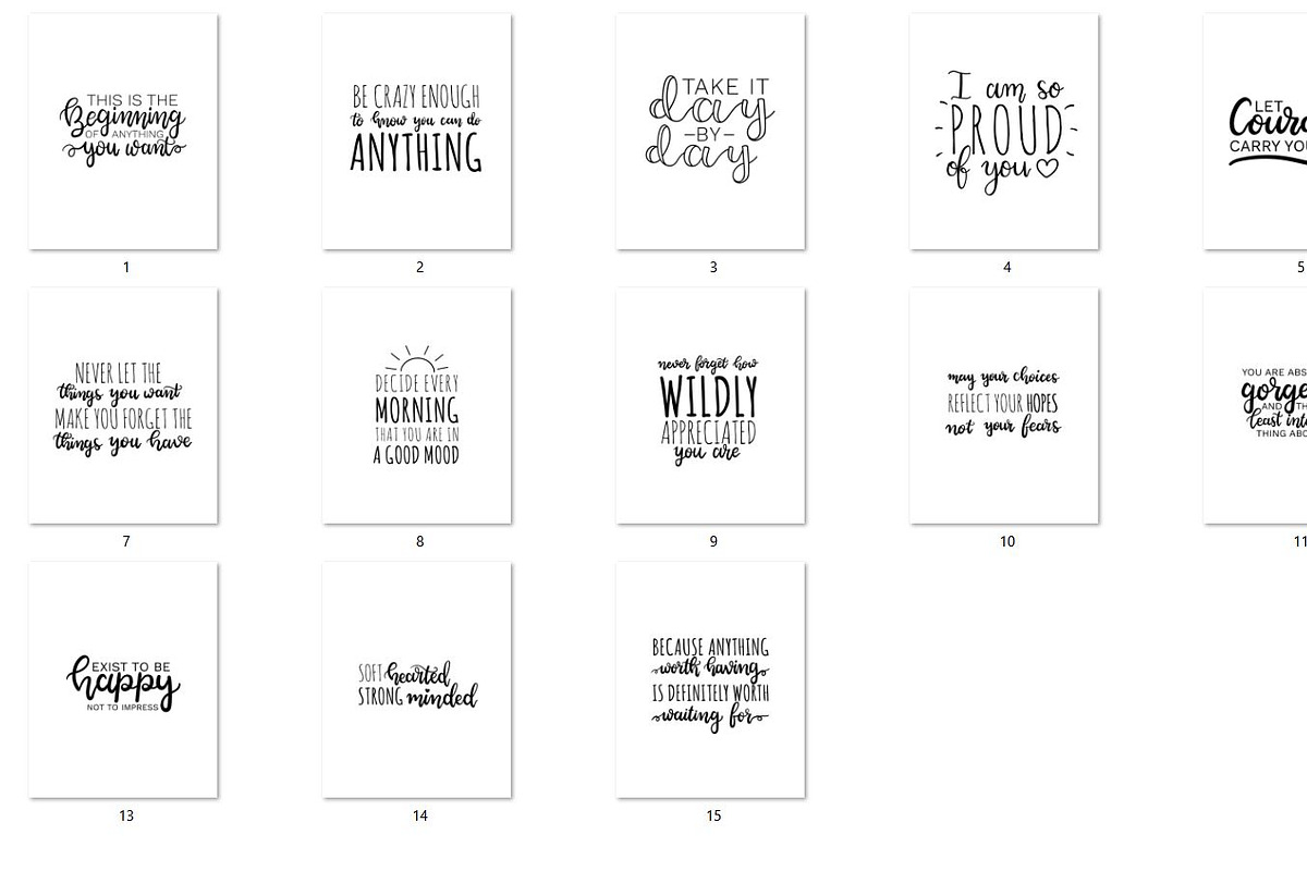 Happiness Social Quotes (15 Images), a Social Media Template by Ivory Mix (Photo 2 of 2)