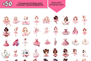 Pink Ballerina Clipart, Cute ballet, a Person Illustration by VM PARTYS  BY TAIRUMA (Thumbnail 7 of 10)