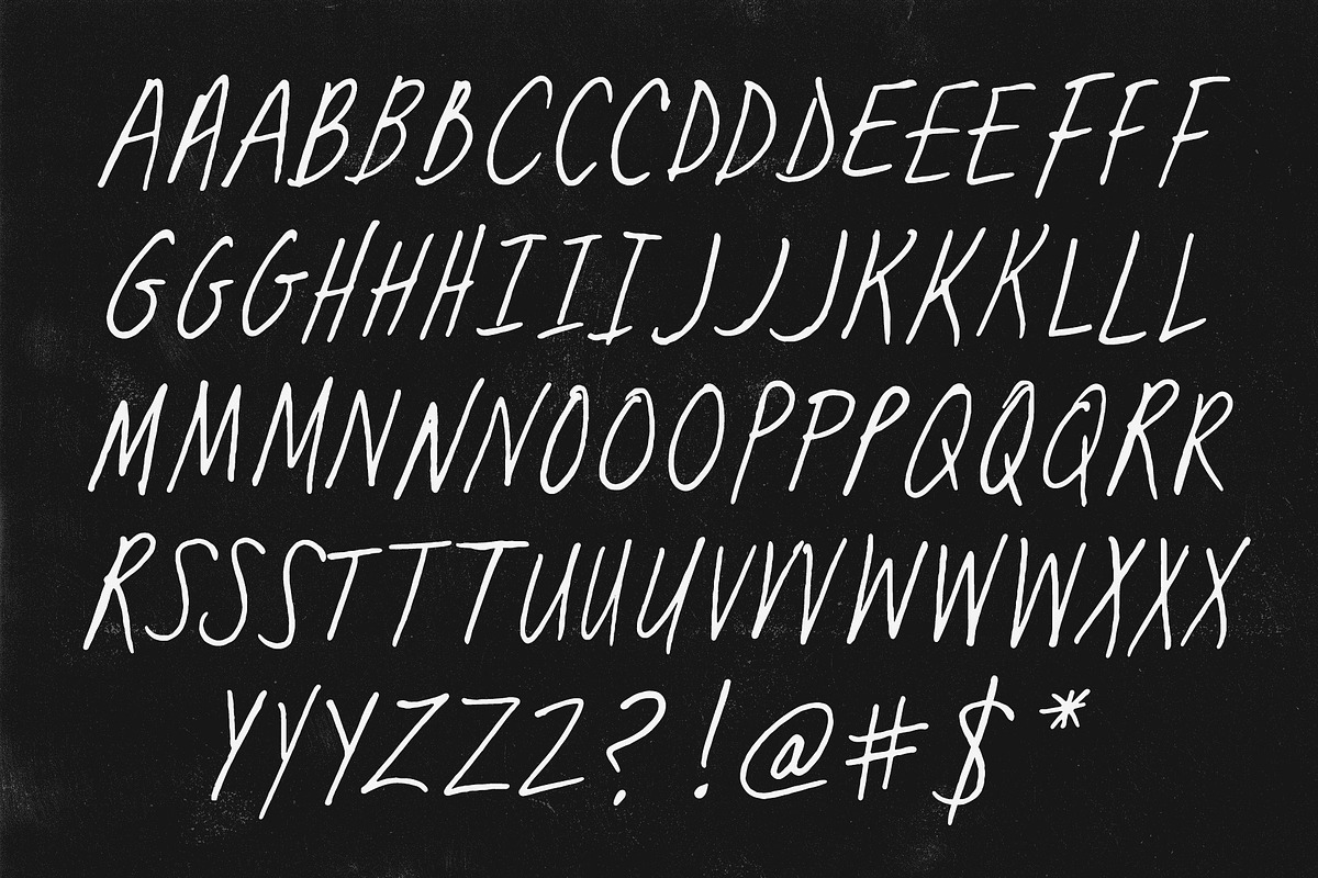 MARGINS Handwritten Font, a Script Font by Lund Design Co. (Photo 9 of 10)