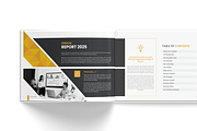 Horizontal Annual Report Brochure, a Brochure Template by TheBrightGrap (Thumbnail 3 of 19)
